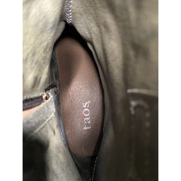 TAOS Women’s Brown Leather Embroidered privilege EU 38 Western Boots - Picture 9 of 10